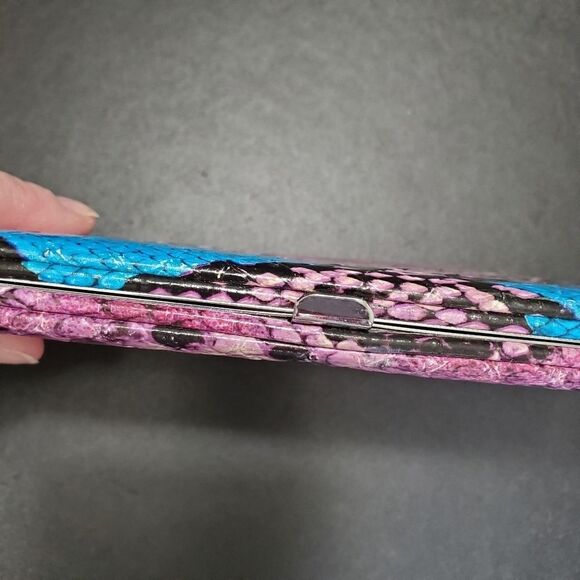 Purple and blue wallet - Picture 9 of 10